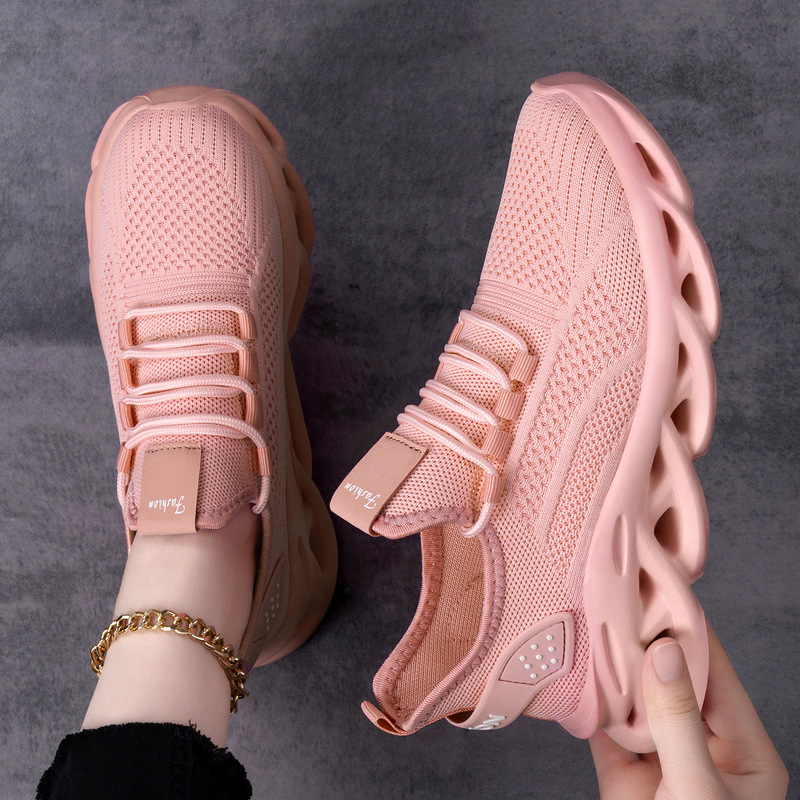 Women's Shoes, New Cross-Border Summer Models, Thick-Soled Comfortable Sports Shoes, Versatile Mesh Breathable Casual Shoes, Fashionable Running Shoes