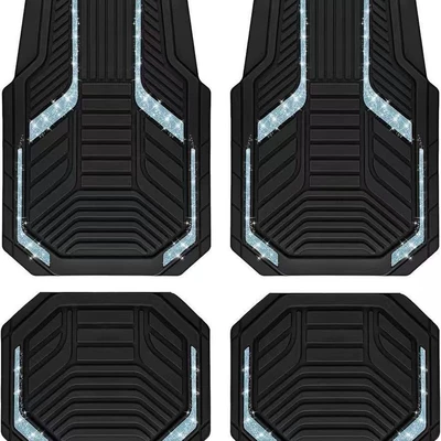 dirt-resistant, dust-proof, easy to maintain, can, Avtomobil döşəmə paspasları - car-floor-mat-20-3344cmcrystal-velvet-two-piece-set