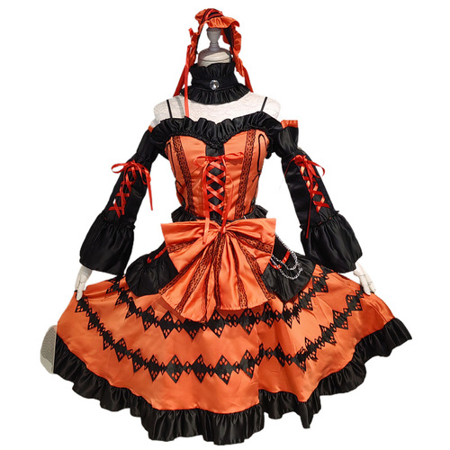 New Style Scaled Date Adventure Court Princess Dress Anime Halloween Costume Lolita Gothic