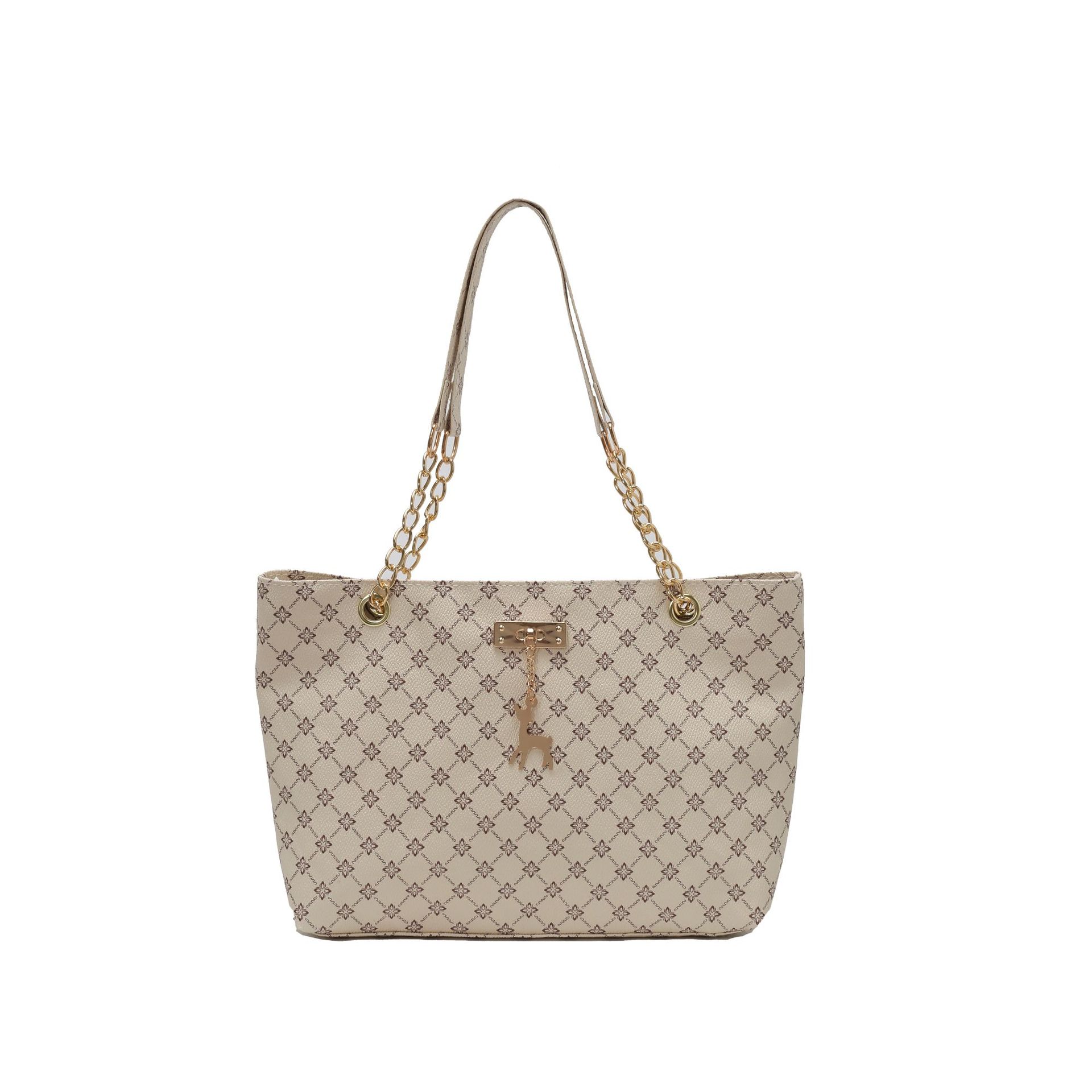 Casual Retro Large Capacity Tote Bag Women's 2023 New Popular Easiest for Match Deer Shoulder Bag Commuting Handbag