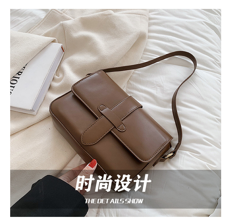 Nouveau Sac Automne Et Hiver Rétro Sac De Messager Mode Une Épaule Aisselle Petit Sac Carré display picture 15