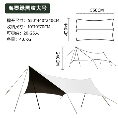 Canopy Vinyl Outdoor Camping Avtomobil yan çətirləri - 550440240-height-vinyl-hexagonal-canopy