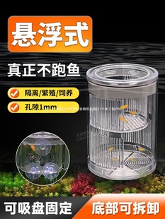 New suspension ovipositor with suction cup type fish tank incubator guppy juvenile fish delivery room acrylic isolation jump pet