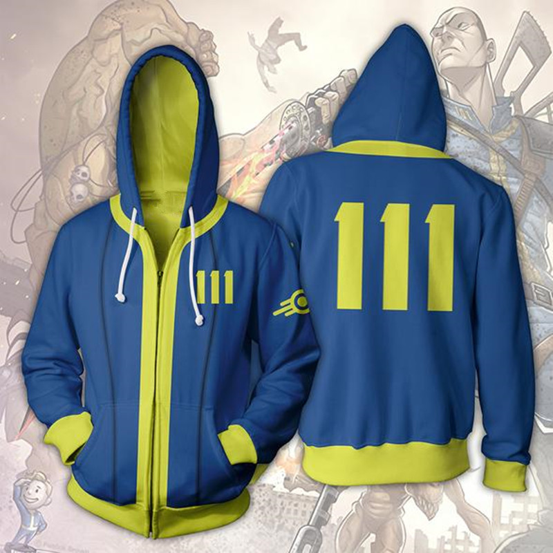 2026 Spring New American Drama Marvel Drama Same Style Sweatshirt Fallout 3D Printed Casual Large Size Hooded Sweatshirt
