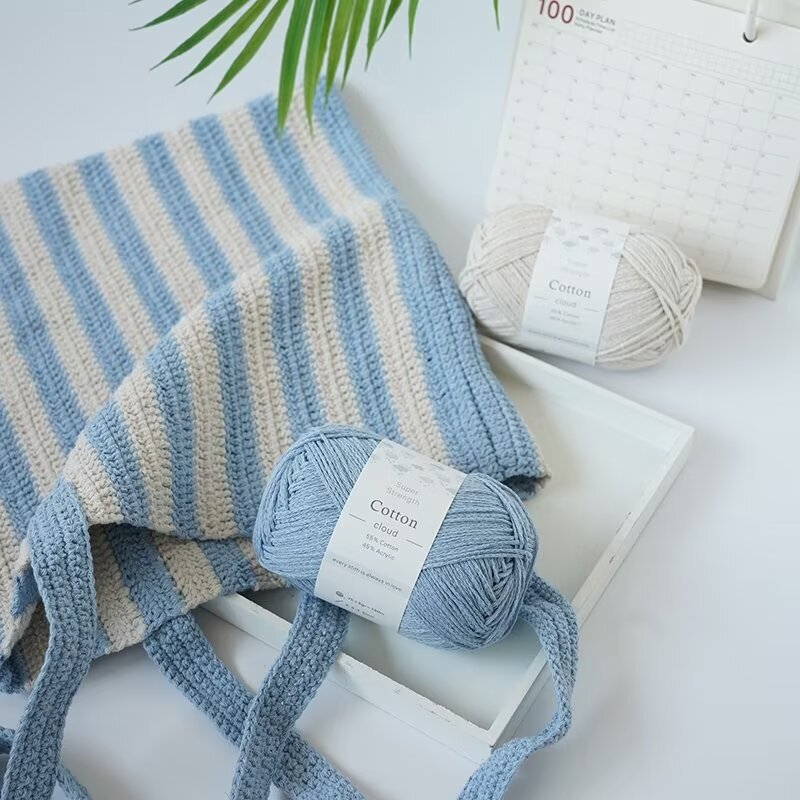 1mm hollow cotton wool handmade diy crocheted bag hand bag net red bag braided yarn factory direct supply