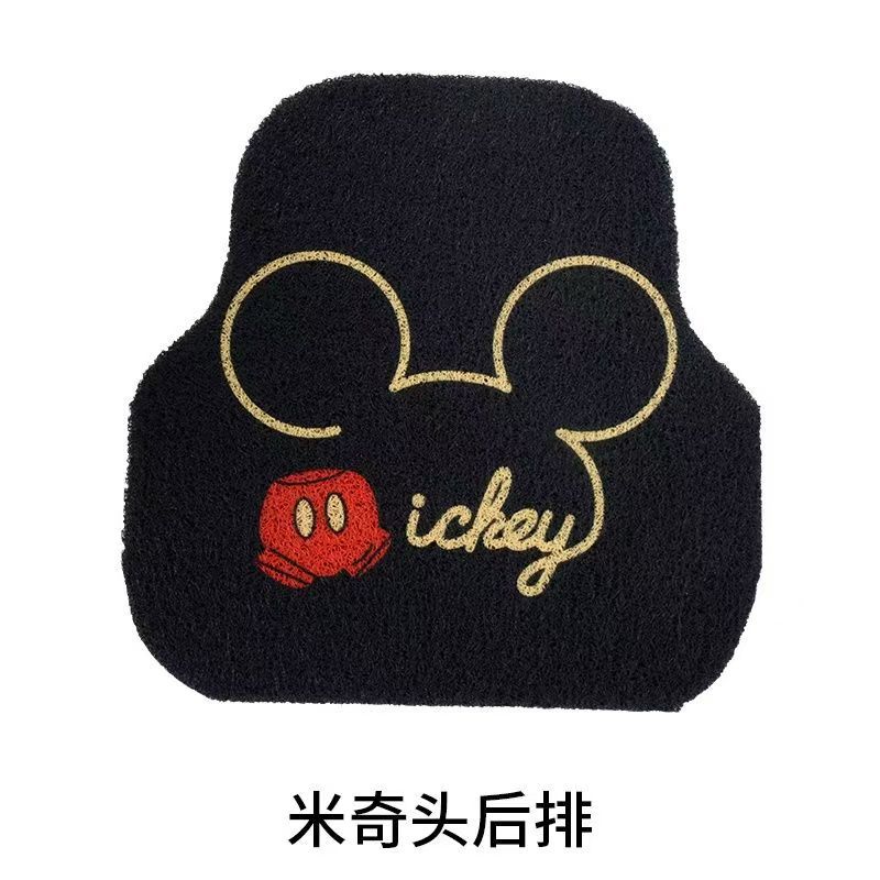 Universal Car Floor Mat Cartoon Cute Driver's Small Mat Single Piece Car Interior Anti-Dirt Dust Removal Mat