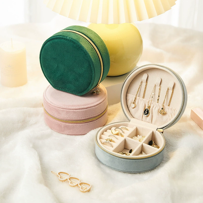 2025 новый изысканный портативный мини-кейс для хранения украшений, коробка для хранения сережек и колец