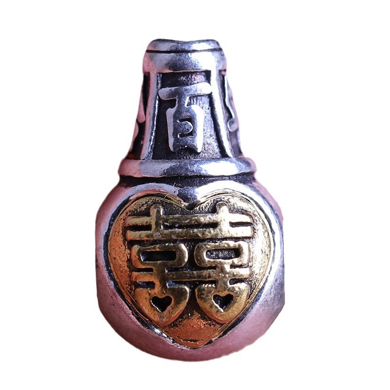 (2개) 티베트 실버 6 자 만트라 부처님 머리 3 자 합금 팔찌 구슬 액세서리 WEN PLAY STAR MOON KING KONG WHITE JADE BODHI 액세서리