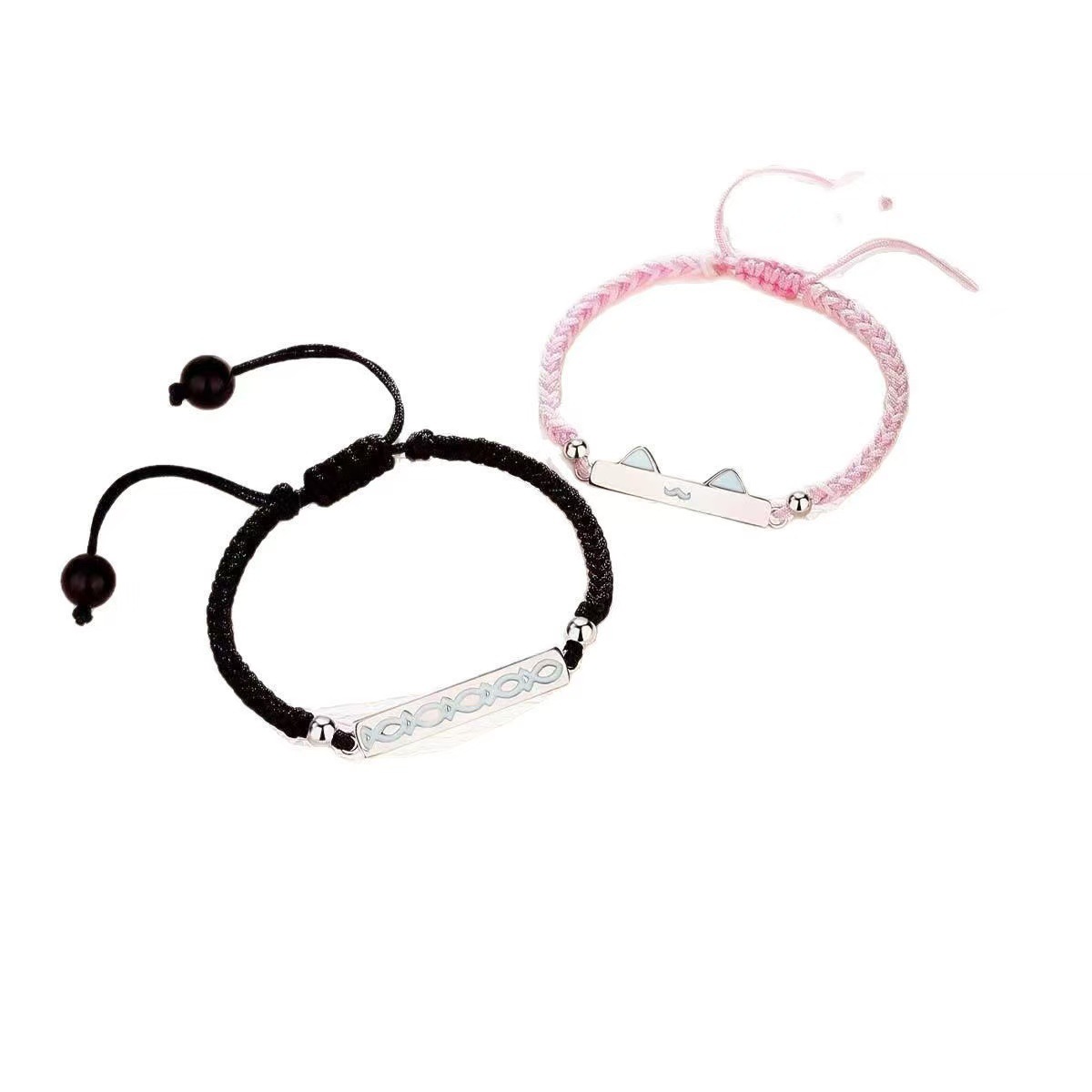 Pulsera de amor de gato y pez de moda 520 cajas de regalo de cumpleaños para amigos