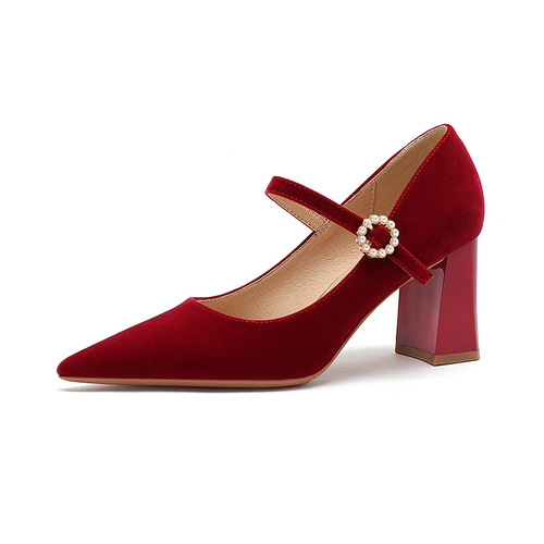 Fufhao Pointed Toe Stiletto Heel Women's Spring Autumn Single Shoes  Fashion Wedding Shoes bridesmaid shoes party shoes