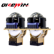 新款方形透镜单直射激光大灯3寸LED双光透镜LED汽车透镜大灯