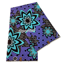 H4-5蜡布100% Cotton African Wax Fabric，Hitargett Wax Fabric
