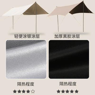Avtomobil yan çətirləri, Black rubber canopy tent
