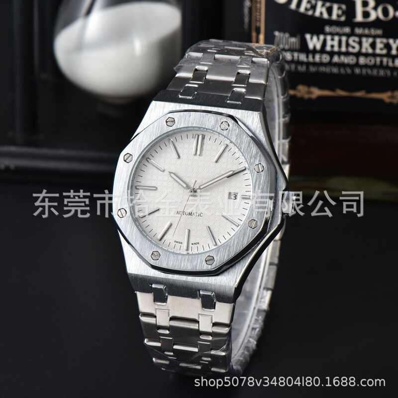Business-Style Diamond-Shaped Design, New Mechanical Men's Watch, Oak a Brand Automatic Model, Heavy Stainless Steel, High-Quality Calendar Business-Style Diamond-Shaped Design, New Mechanical Men's Watch, Oak a Brand Automatic Model, Heavy Stainless Steel, High-Quality Calendar