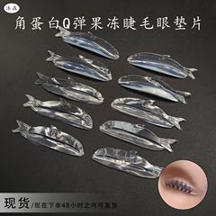 新商品の卸売りゼリーのケラチンのまつげの術の5対の小さい魚のケラチンのまつげの術のシリカゲルの目のスペーサーの自己接着の金