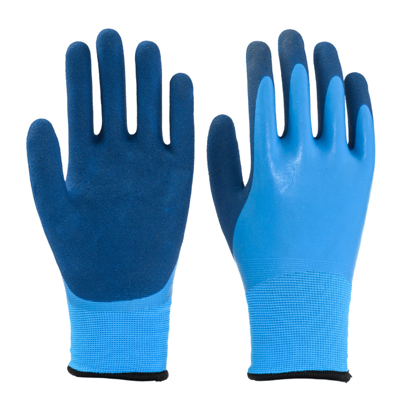 Fabricante mayorista guantes de protección laboral sitio de trabajo seco desgaste emulsión guantes de inmersión
