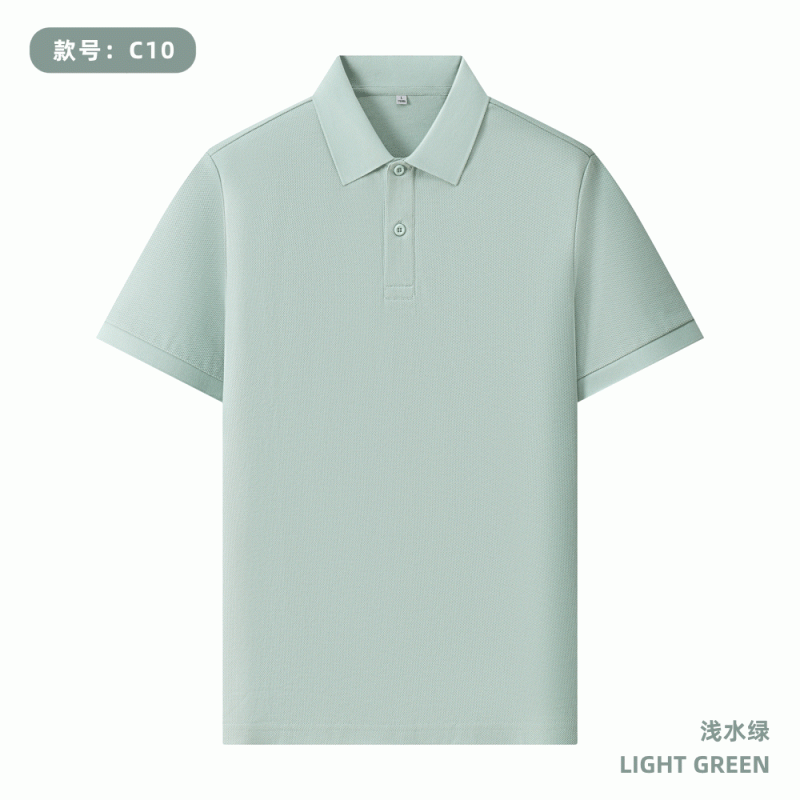 220g 40pcs 100% seda larga camisa de algodón polo personalizada logotipo publicidad camisa cultural impresión de ropa de trabajo