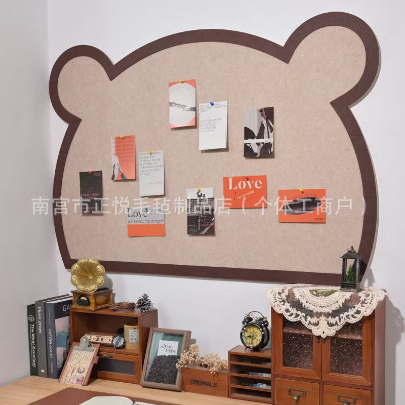Felt Board Photo Wall Background Board Kindergarten Decoration Display Board Living Room Wall Self-Adhesive Wool Felt Wall Stickers Splicing
