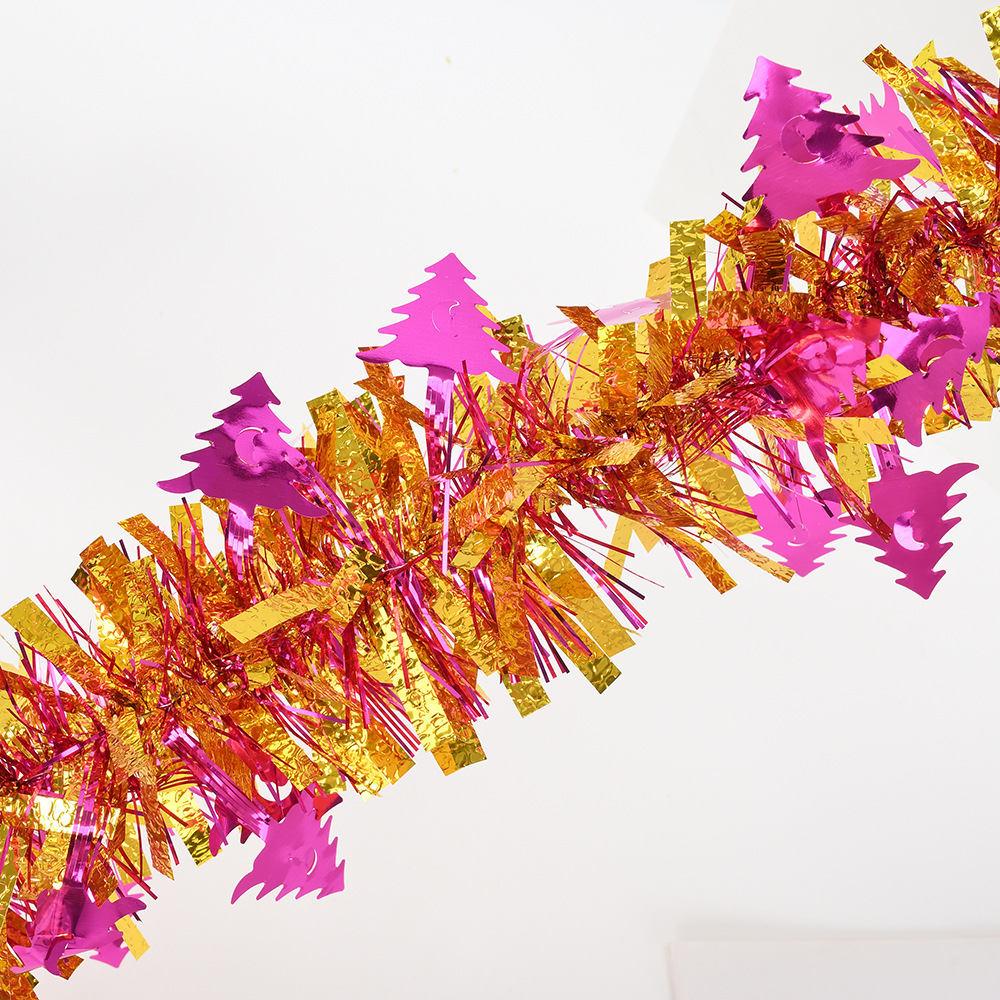 comercio exterior transfronterizo árbol de Navidad colgante de piedra espuma cifrado de color grueso decoración de Navidad tira de color dibujo de flores