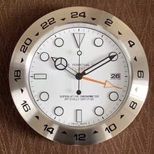 一件起批wall clock 14寸钟表金属壁挂式夜光客厅挂钟专供外贸