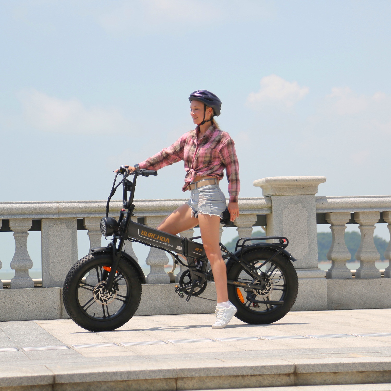 Dual-Drive Folding Bicycle with Lithium Battery, Variable Speed, Long Battery Life, 20inch Snow Bike, Adult Electric Mountain Bike Factory