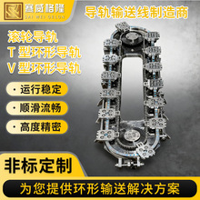 环形输送线循环线自动化流水线链条式曲线导轨环形导轨