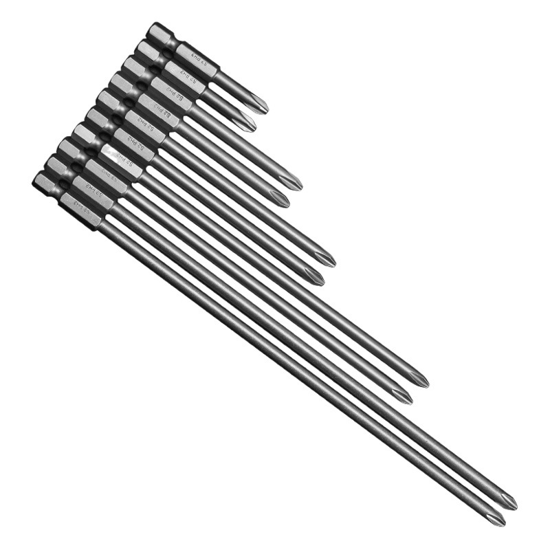S2 steel hardened 1/4 magnetic single head cross wind batch head pneumatic electric drill batch nozzle screwdriver screwdriver screwdriver head screwdriver
