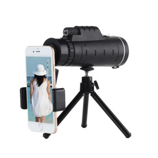 Factory wholesale 40X60 monocular telescope HD with mobile phone photography low light night vision with Compass magnifying glass