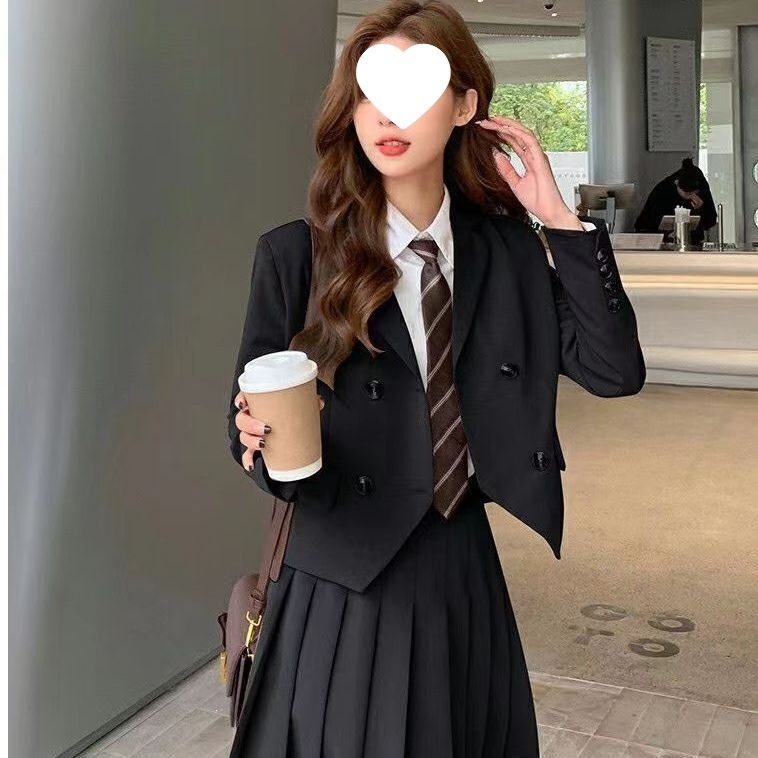 Academy-Style Suit Dress 2026 Spring and Autumn New Trendy Street-Style Interview Uniform Blazer for Women