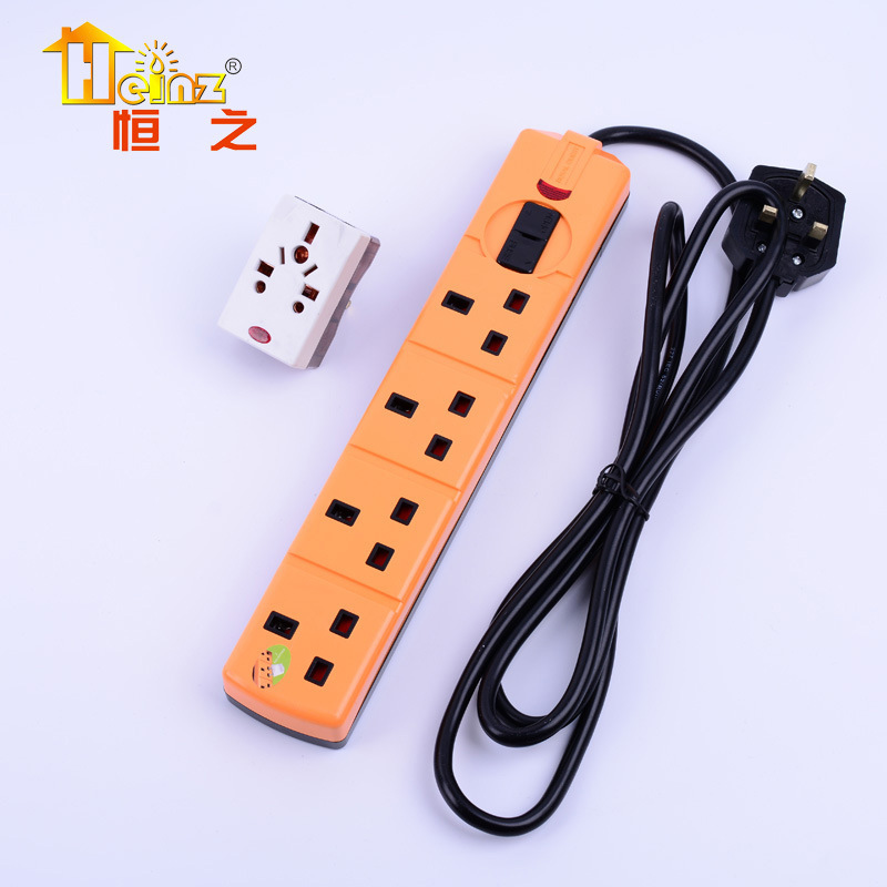 Tarjeta de enchufe doméstica original de comercio exterior británico con convertidor de placa de enchufe de enchufe de función de protección infantil