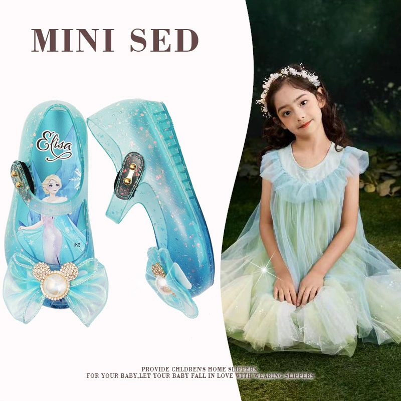 2023 Meili новый пвх детские сандалии принцессы обувь студенческая обувь мягкая подошва принцессы желе обувь детская обувь для девочек сандалии