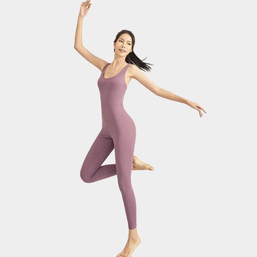 Wholesale New Women's Sports Bodysuit Yoga Set Tight Chest Pads Yoga Outfit Fitness Beautiful Back Exercise Set
