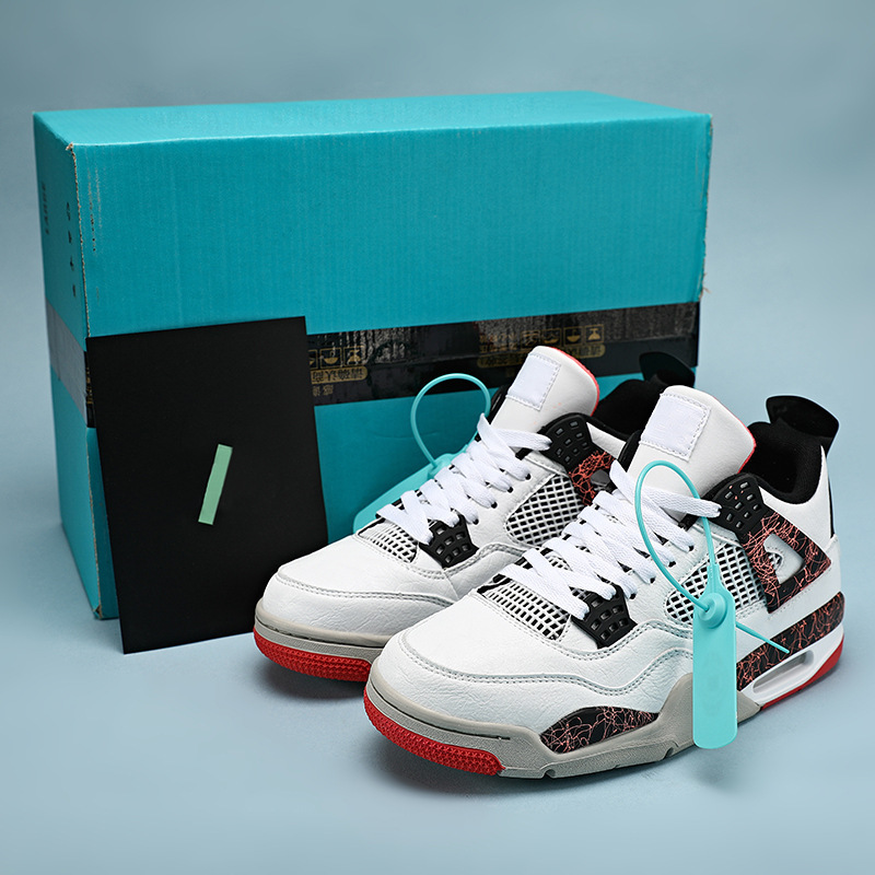 aj4 ホワイトオレオ男性と女性の靴本物の電気母リトルホワイトセメントカレッジブルーピンクブルー aj3 バスケットボールシューズ莆田靴|undefined