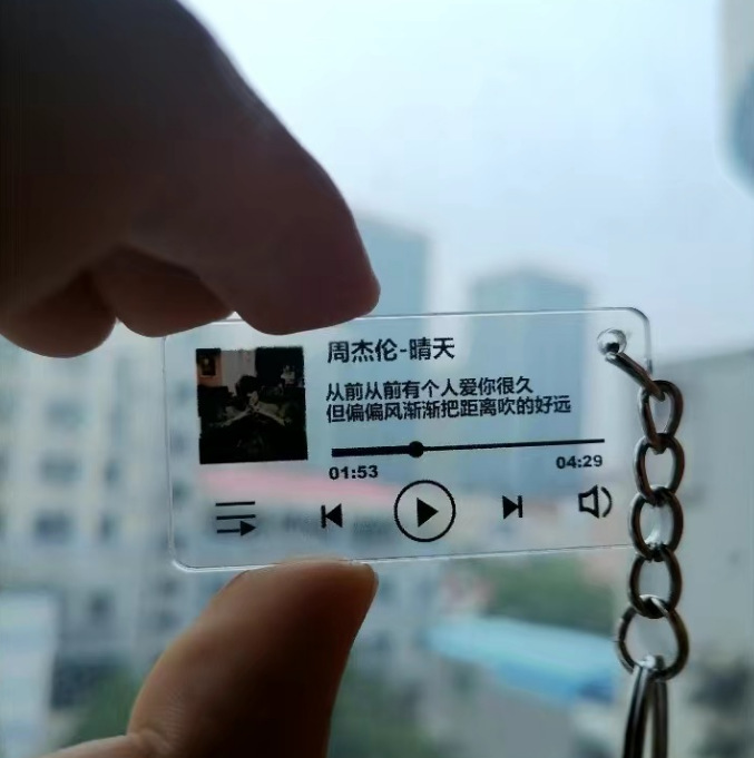 Jay lyrics Jay Chou pendant keychain lyrics peripheral gift album Jay Chou Gift Support star