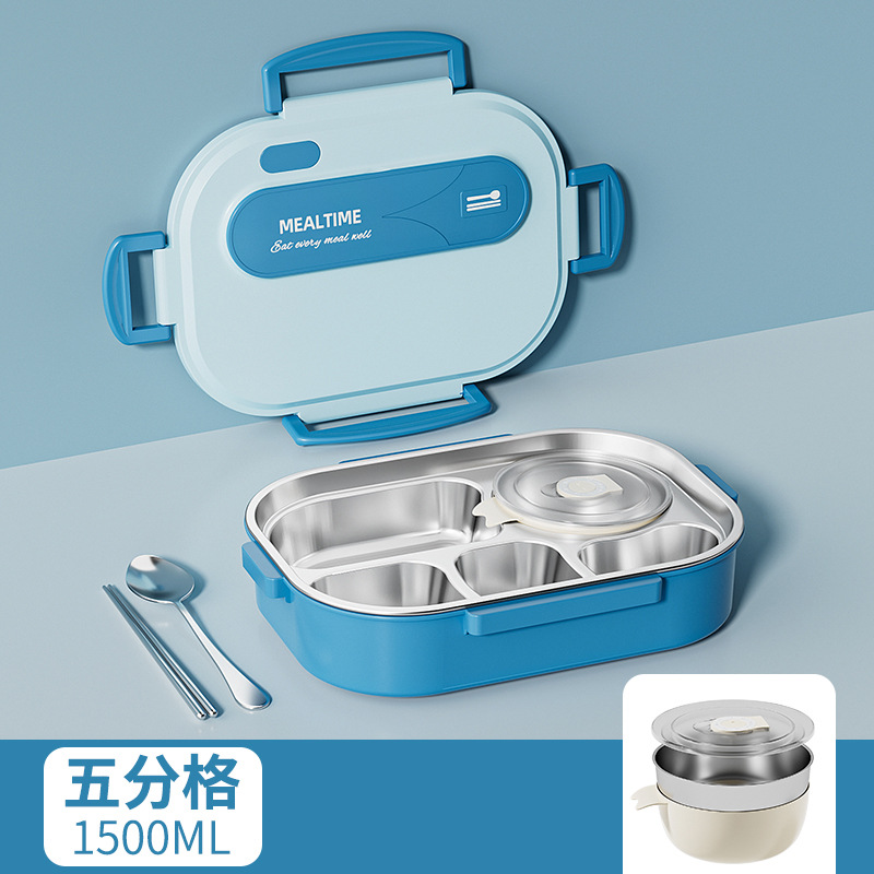 Caja de almuerzo de aislamiento térmico 316 de acero inoxidable para trabajadores de oficina estudiantes pueden cocinar platos de microondas para arroz divididos en cajas de almuerzo
