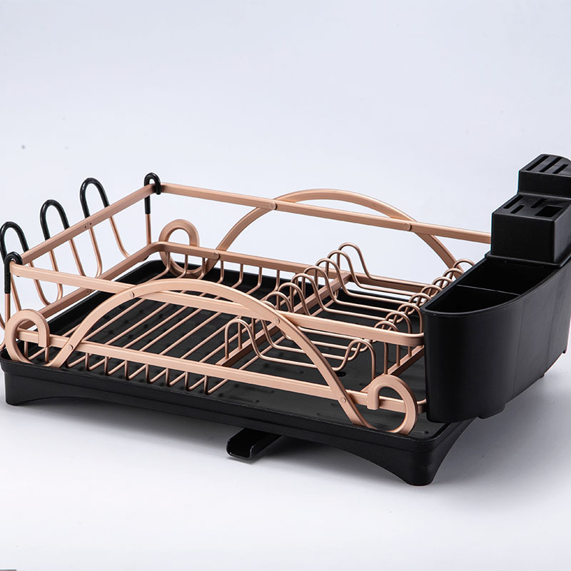 Bandeja de aluminio plato de drenaje bandeja de cocina estante de una sola capa multicolor hogar almacenamiento rack