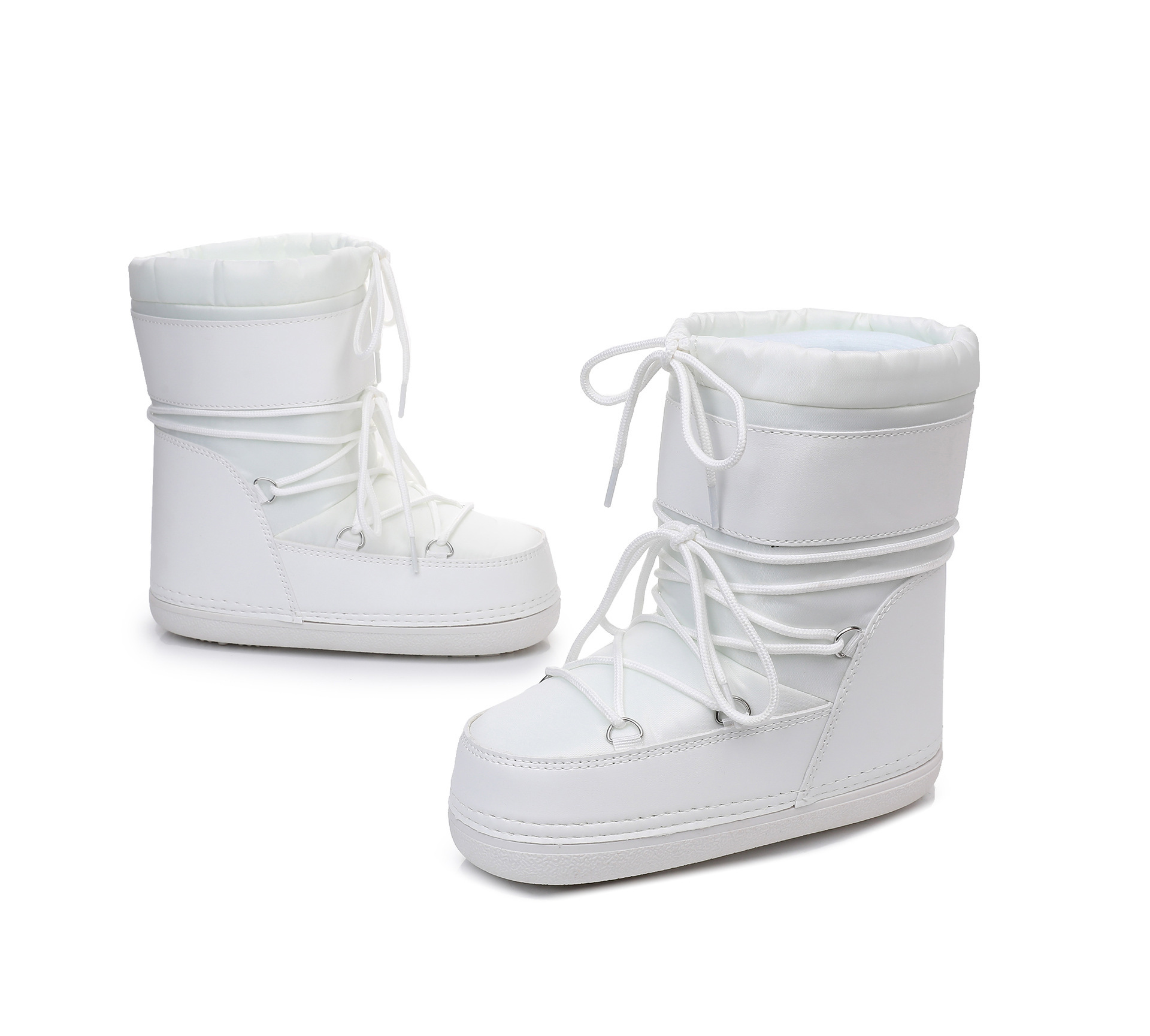 Nuevas botas de nieve cortas, gruesas y cálidas con tejido impermeable y antideslizante para botas espaciales._voghion.com