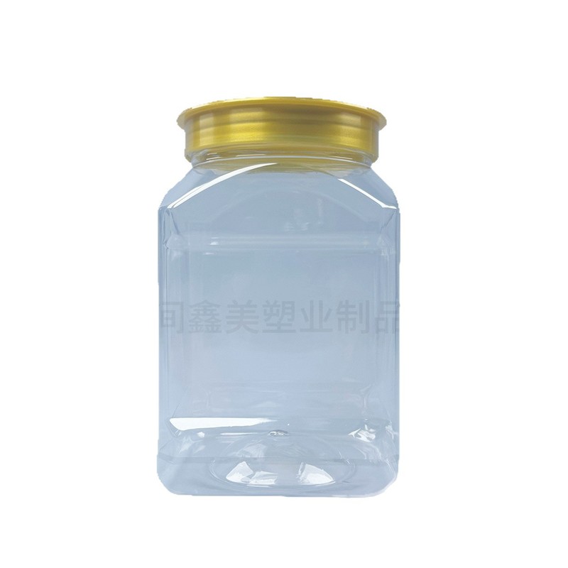 スポットプラスチック透明広口蜂蜜ペットボトル PET ナッツドライフルーツ増粘ペットボトルスナック保存瓶|undefined