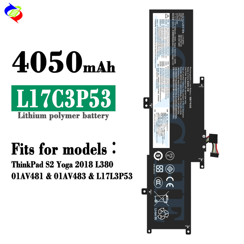 Suitable for Lenovo L17C3P53 Notebook Battery ThinkPad S2 Yoga 2018 L380/01Av481 Suitable for Lenovo L17C3P53 Notebook Battery ThinkPad S2 Yoga 2018 L380/01Av481