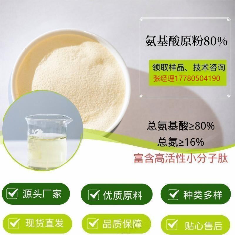 多肽氨基酸80粉 酶解氨基酸80粉 REACH认证  出口级农用氨基酸