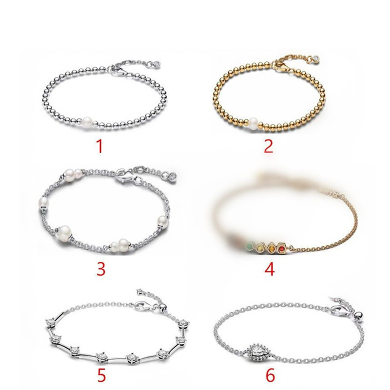 Panjia White Copper Silver-Plated New Style Bracelet, New Pearl Bracelet, Basic Bracelet, Cross-Border Supply Panjia White Copper Silver-Plated New Style Bracelet, New Pearl Bracelet, Basic Bracelet, Cross-Border Supply