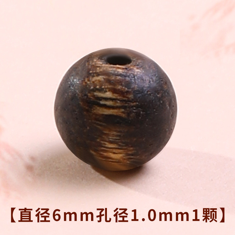 涛天然莺歌沉香散珠6mm珠子手工diy串珠手链配件高端老料沉香配珠|undefined
