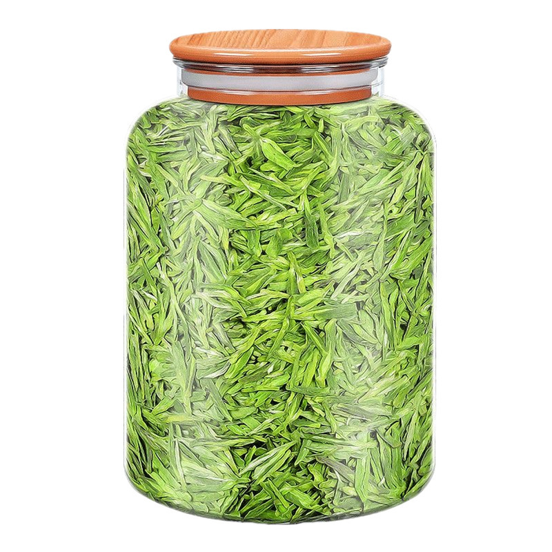 Longjing Dragon Well Green Tea 2024 Spring Pre-Qingming Rich Aroma Hangzhou Bean Fragrance Loose Leaf 50g Wooden Lid Clear Jar key features