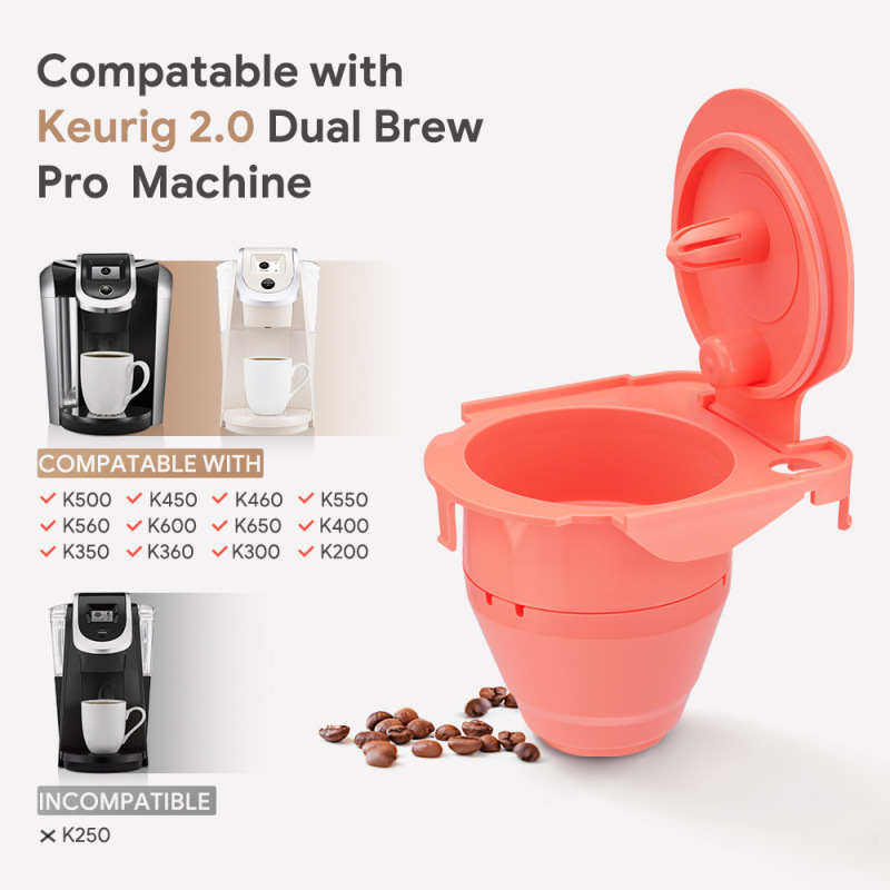 New keurig 2.0 coffee machine reusable powder holder all-in-one coffee capsule k cup large filter cup New keurig 2.0 coffee machine reusable powder holder all-in-one coffee capsule k cup large filter cup