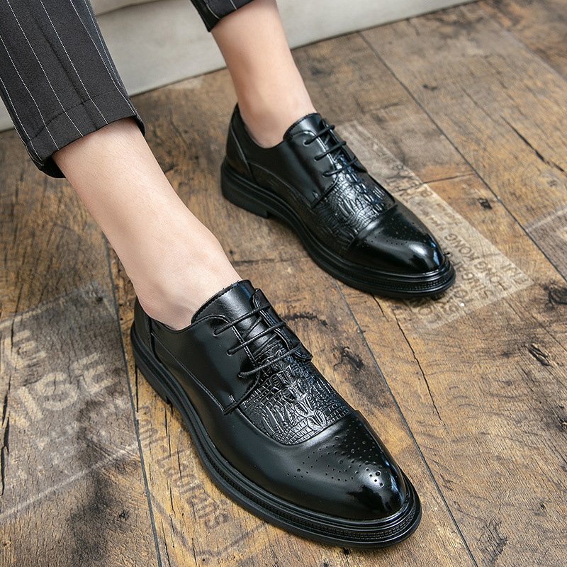 fashionable trend shoes for leisure pointed-toe English style