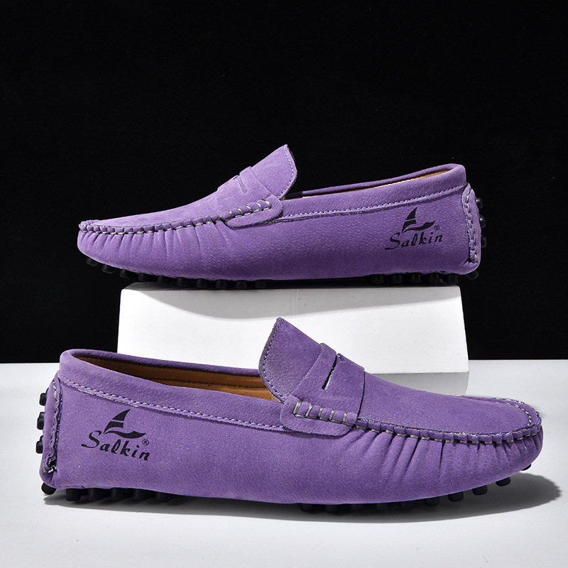 Fashionable Men's Casual Loafers Slip-on Shoes For Couples_voghion.com