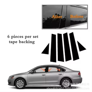 Volkswagen Passat 2011 2018 B7 Üçün Uyğun Qara Orta Sütun Pəncərə Çərçivəsi