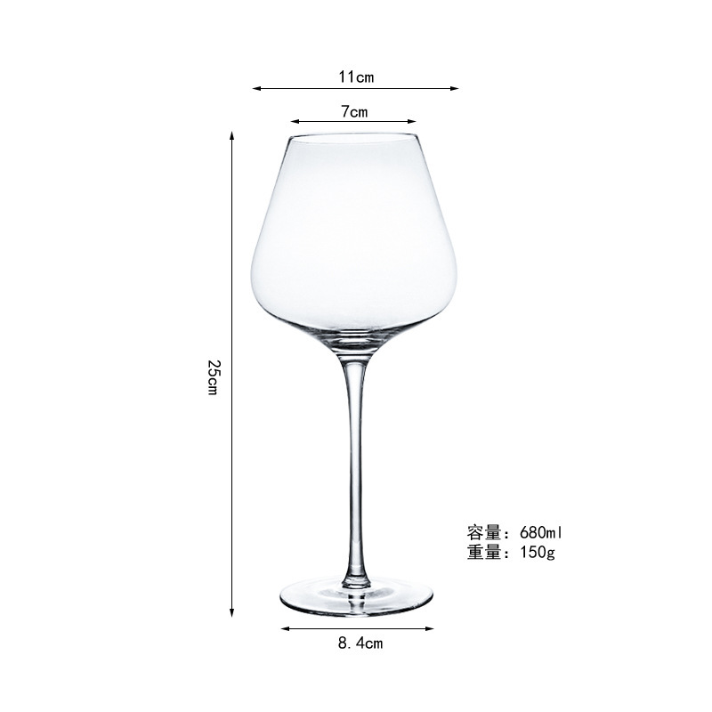 투명한 빅벨리 레드와인잔(680ml)