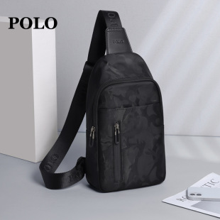 Polo Chest Bag Men's Fashion Camouflage Shoulder Crossbody Bag 2024 New Arrival Small Satchel Niche Casual Bag for Men
