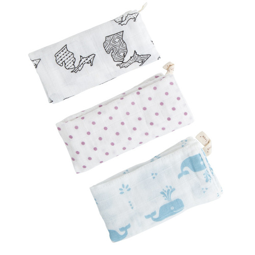 2024 Bamboo Cotton Absorbent Towel New Baby Wipes For Infants Children Handkerchief With Hook Newborn Square Towel